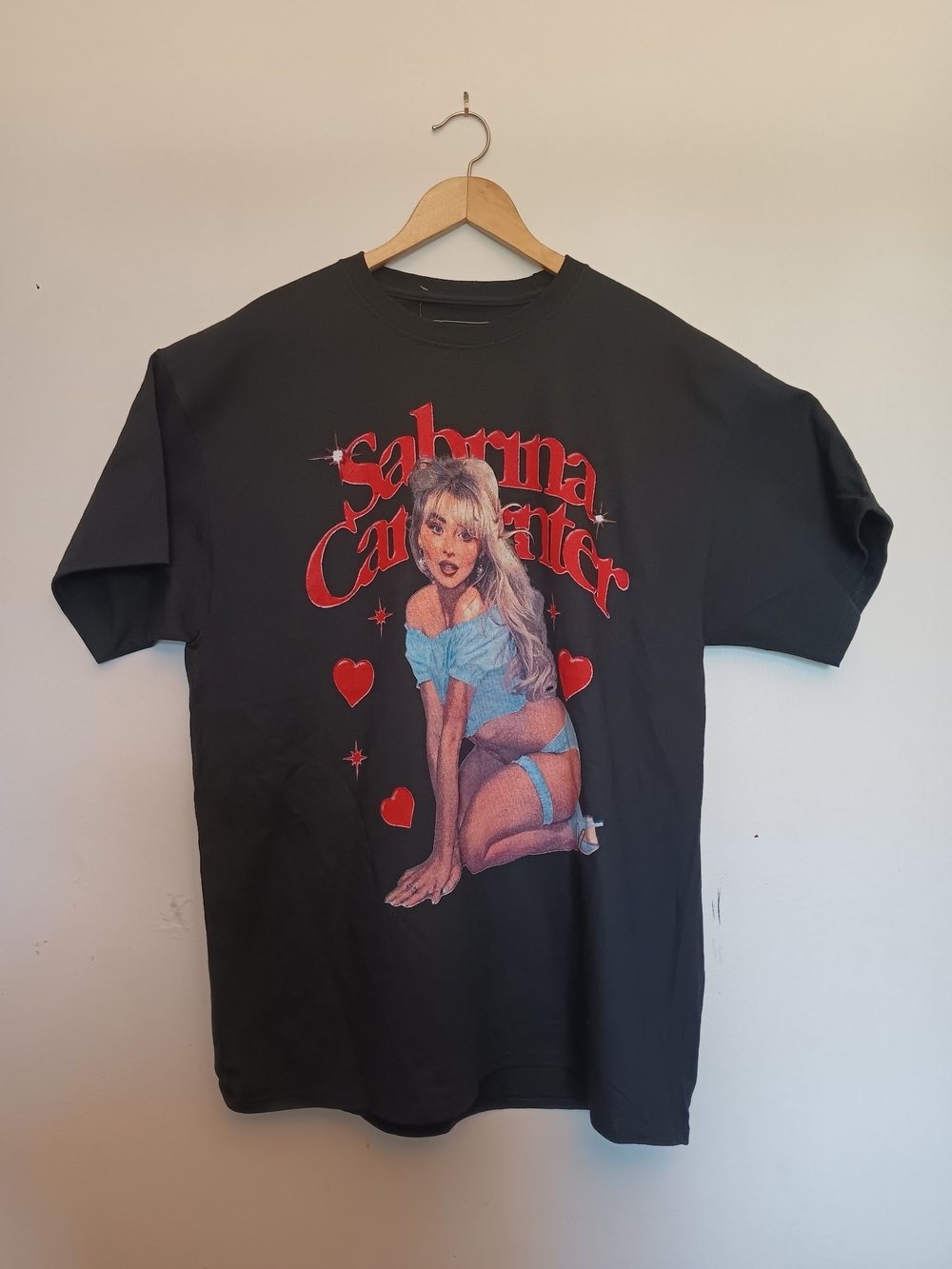 Sabrina Carpenter Black Graphic Short Sleeve Tee